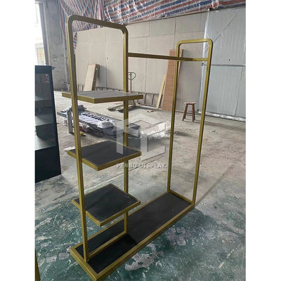 Lady clothes store display stands racks high end stainless steel made