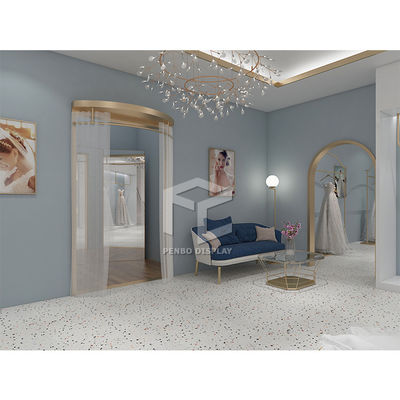 CNC Bridal Store Display Stands For Garments Shop Decoration
