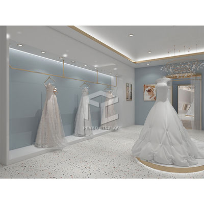 CNC Bridal Store Display Stands For Garments Shop Decoration