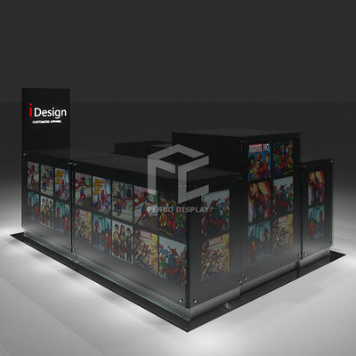 Wooden Plywood T Shirt Kiosk 3D Printing Clothing Mall Kiosk