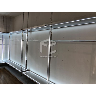CNC ชั้นวางเสื้อผ้า Display Rack เคลือบผงแสดงร้านค้าเฟอร์นิเจอร์