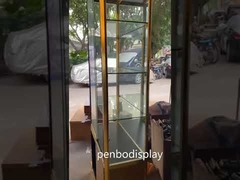 Aluminum Frame Showcase 1000*400mm Glass Show Cabinet OEM